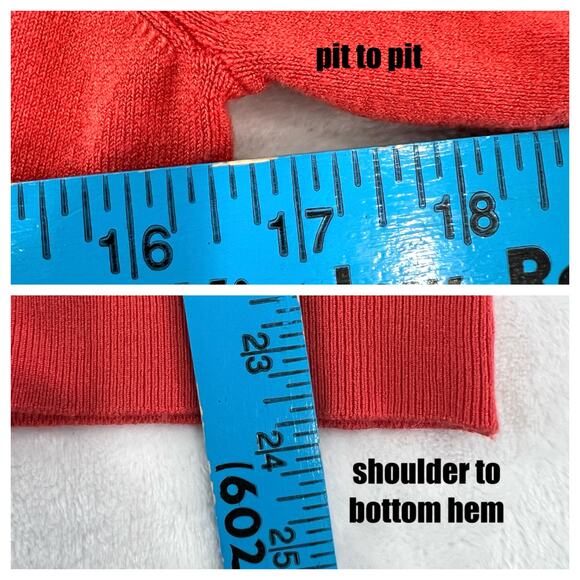 Truth‎ Cardigan Women's L Coral Fall Color Minimalist Preppy Soft Halloween Prep - Picture 6 of 6